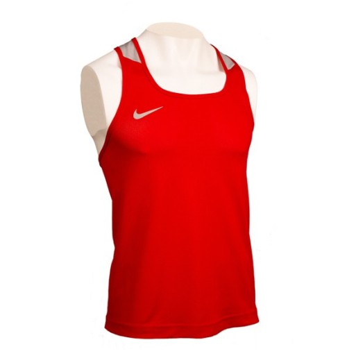 NIKE BOXING TANK SCARLET/PEWTER