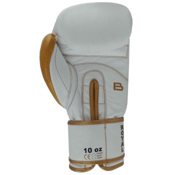 Bail boxing gloves ROYAL, leather - white