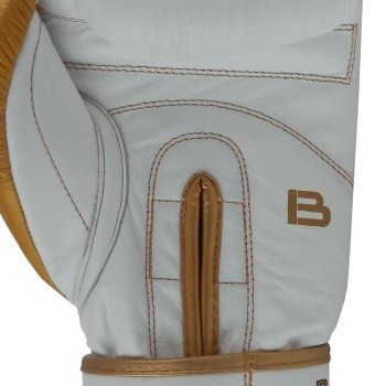 Bail boxing gloves ROYAL, leather - white