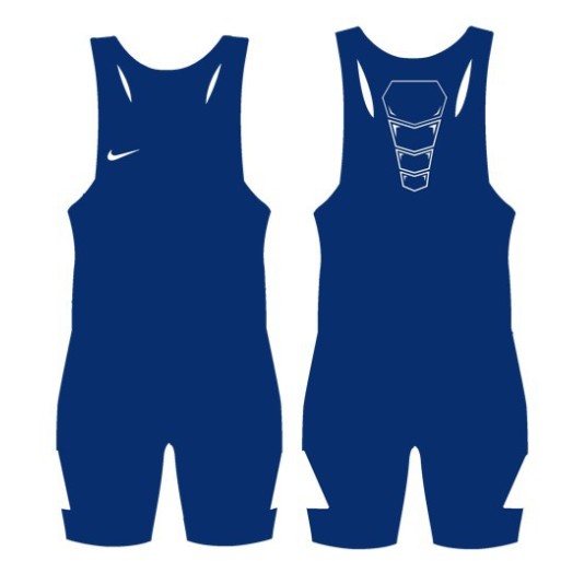 Zápasnícky dres NIKE GRAPPLER ELITE - modrý/biely