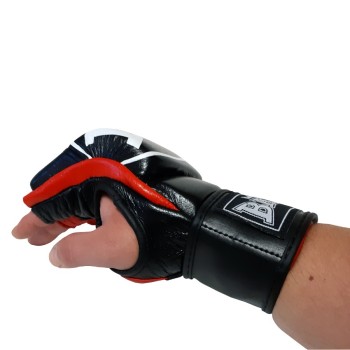 MMA gloves BAIL 06 Leather black/red