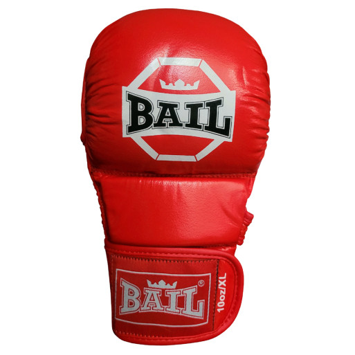 BAIL Leather MMA Gloves - red